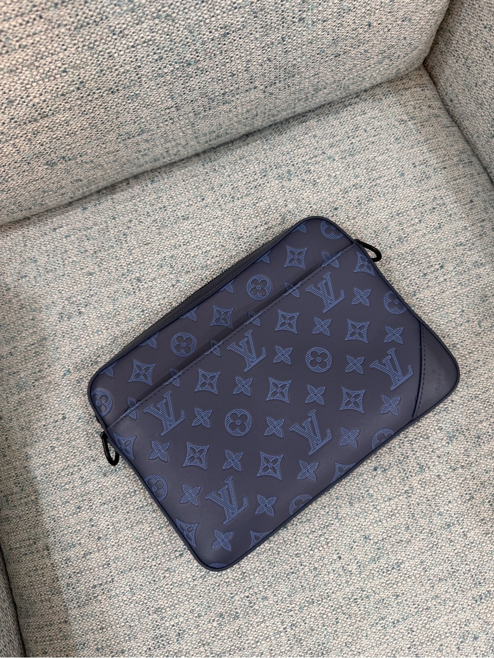 Louis Vuitton Navy Blue Monogram Canvas Laptop Sleeve
